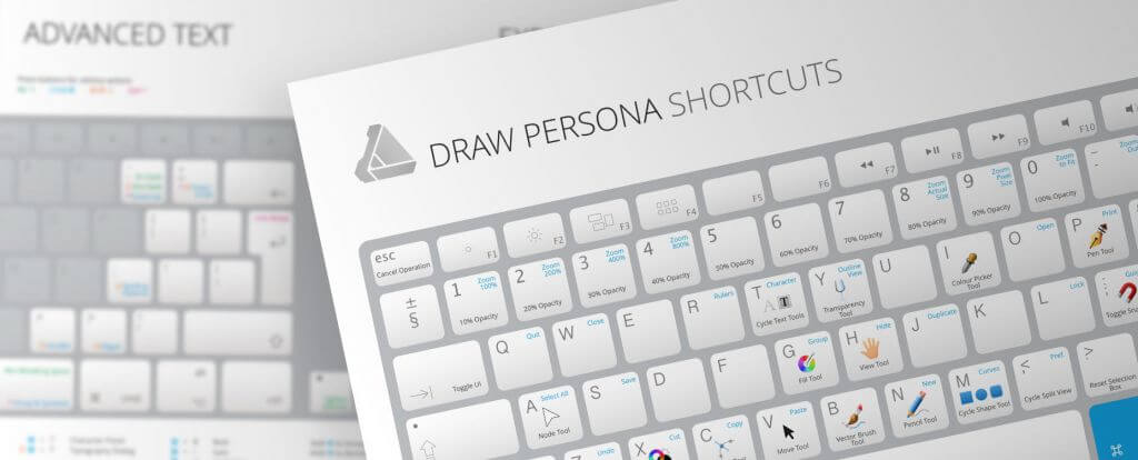 Keyboardvorlagen für Affinity Designer und Affinity Photo